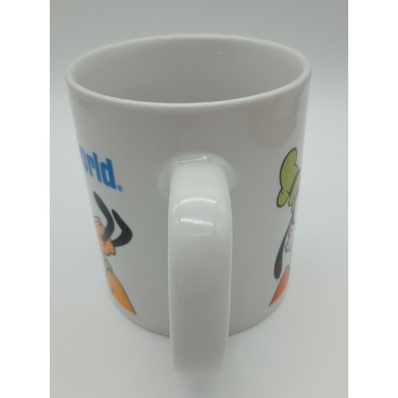 OVERSIZED VINTAGE Walt Disney World Coffee Mug - Mickey Minnie Pluto Goofy - Picture 5 of 9